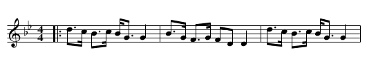 Traditional Gaelic Melody - staff notation