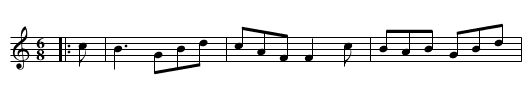 Traditional Jig - staff notation