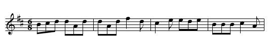 Traditional (North Highland) - staff notation