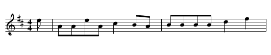 Traditional (Skye dance) - staff notation