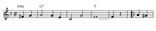 Trail of the Lonesome Pine, The - staff notation