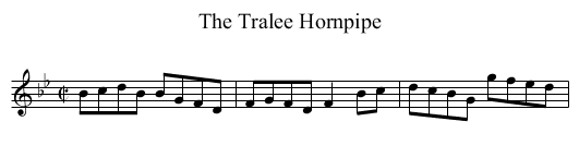 Tralee Hornpipe, The - staff notation