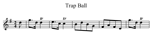 Trap Ball - staff notation