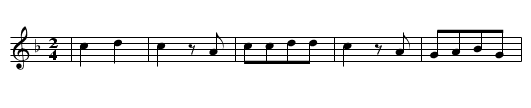 TRARIRO DER SOMMER DER IST DO - staff notation