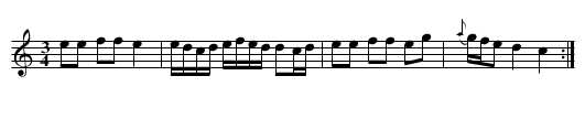 Tr&auml;skopolskan - staff notation
