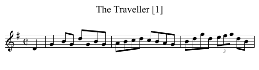 Traveller [1], The - staff notation