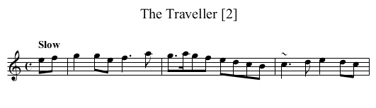 Traveller [2], The - staff notation