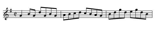 Traveller, The - staff notation