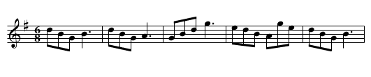 Traver's Jig - staff notation