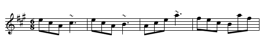 Traver's Jig - staff notation