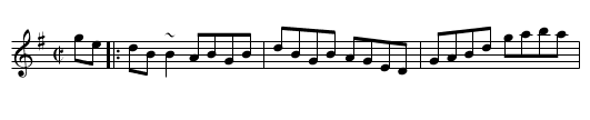 Travers' Reel - staff notation