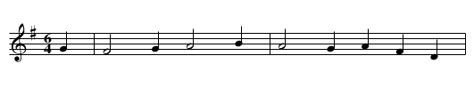 Trenchmore - staff notation