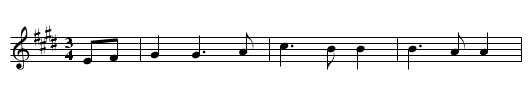 Trennung - staff notation