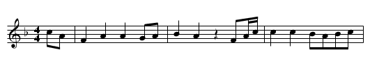 Treue Freundschaft (90), S. 235 - staff notation