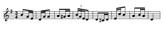Treue Liebe - staff notation