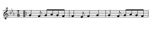 Trgnala Rumjana - staff notation