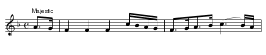 Triban Gwyr Morganwg - staff notation
