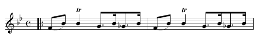 TRILL HORNPIPE - staff notation