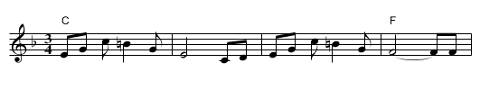 Trim Ankled Waltz - staff notation