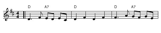 Trio - staff notation