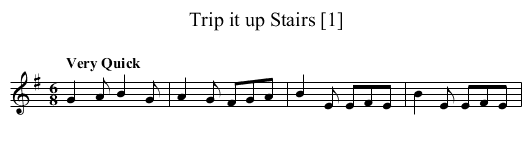 Trip it up Stairs [1] - staff notation