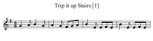Trip it up Stairs [1] - staff notation