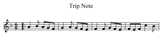 Trip Note - staff notation
