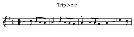 Trip Note - staff notation