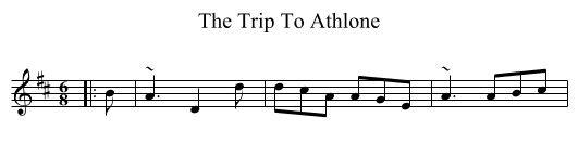Trip To Athlone, The  - staff notation