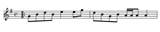 Trip to Bath - staff notation