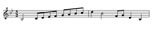 Trip to Bow Fair,A - staff notation