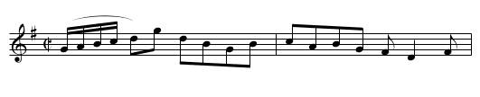 Trip to Brighthelmstone. Ru2.001, A - staff notation