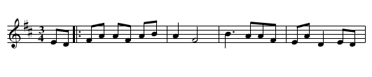 Trip to Broadford, The - staff notation