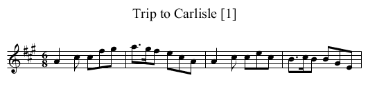 Trip to Carlisle [1] - staff notation