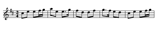 Trip To Cartmell. - staff notation