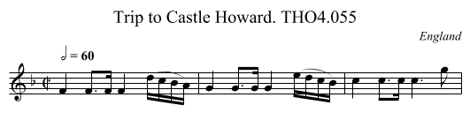 Trip to Castle Howard. THO4.055 - staff notation