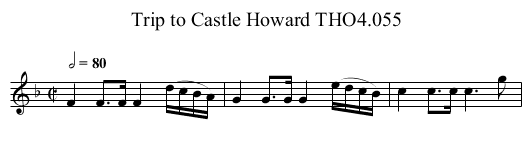 Trip to Castle Howard THO4.055 - staff notation