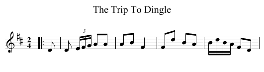 Trip To Dingle, The  - staff notation