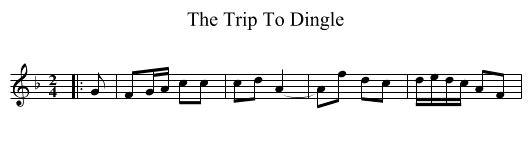 Trip To Dingle, The  - staff notation
