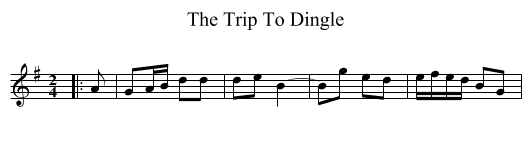 Trip To Dingle, The  - staff notation