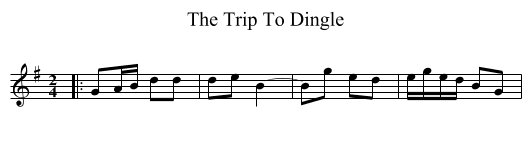 Trip To Dingle, The  - staff notation