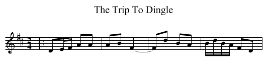 Trip To Dingle, The  - staff notation