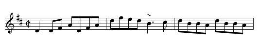 Trip to Durrow - staff notation