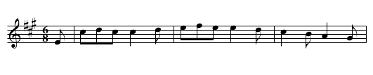 Trip to Hanau, A - staff notation