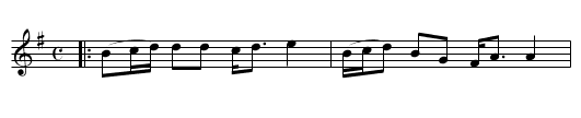 TRIP TO INCHCOMB, a  - staff notation