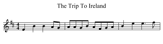 Trip To Ireland, The  - staff notation
