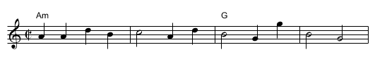 Trip to Kilburn - staff notation