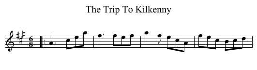 Trip To Kilkenny, The  - staff notation