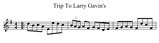 Trip To Larry Gavin's - staff notation
