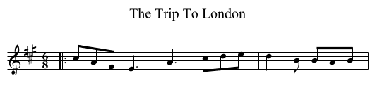 Trip To London, The  - staff notation